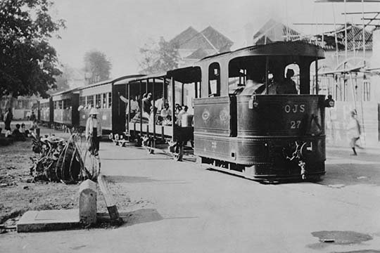 Train de passager batavian railroad-reproduction de photo, H 28 po x l 42 po x P 1,5 po