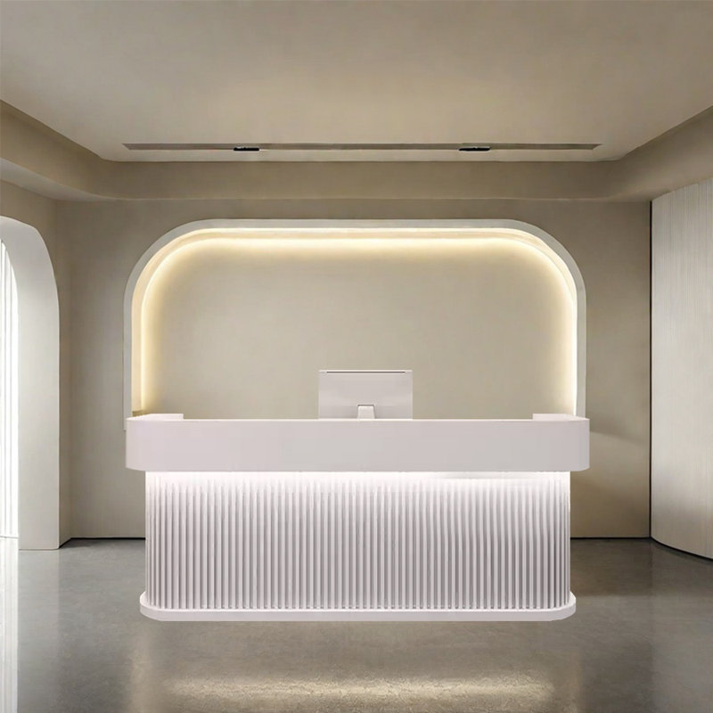 Multifunctional Computer Desk, Front Desk Table, and Writing Desk – Stylish and Durable Design for Office or Commercial Use