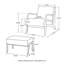 Tabouret et chaise d'appoint en similicuir de style Mid-Century avec pieds en bois d'hévéa noyer-1306297613