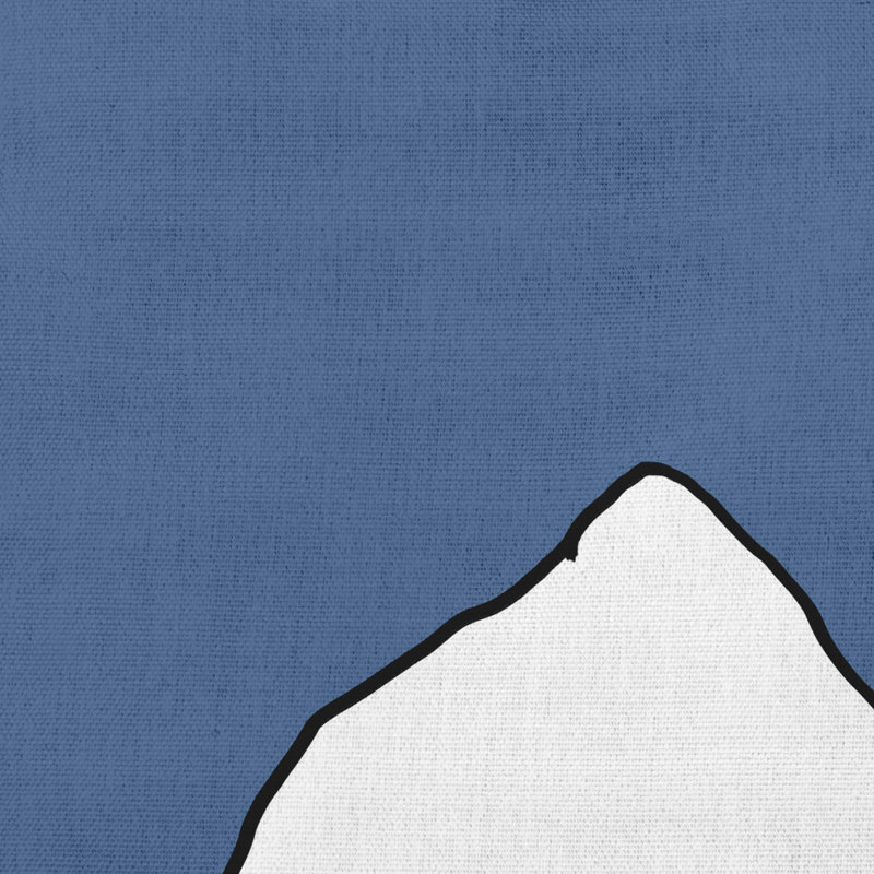 Housse et insert de coussin d'extérieur carré Petal Lines, 16 po x 16 po, Bleu