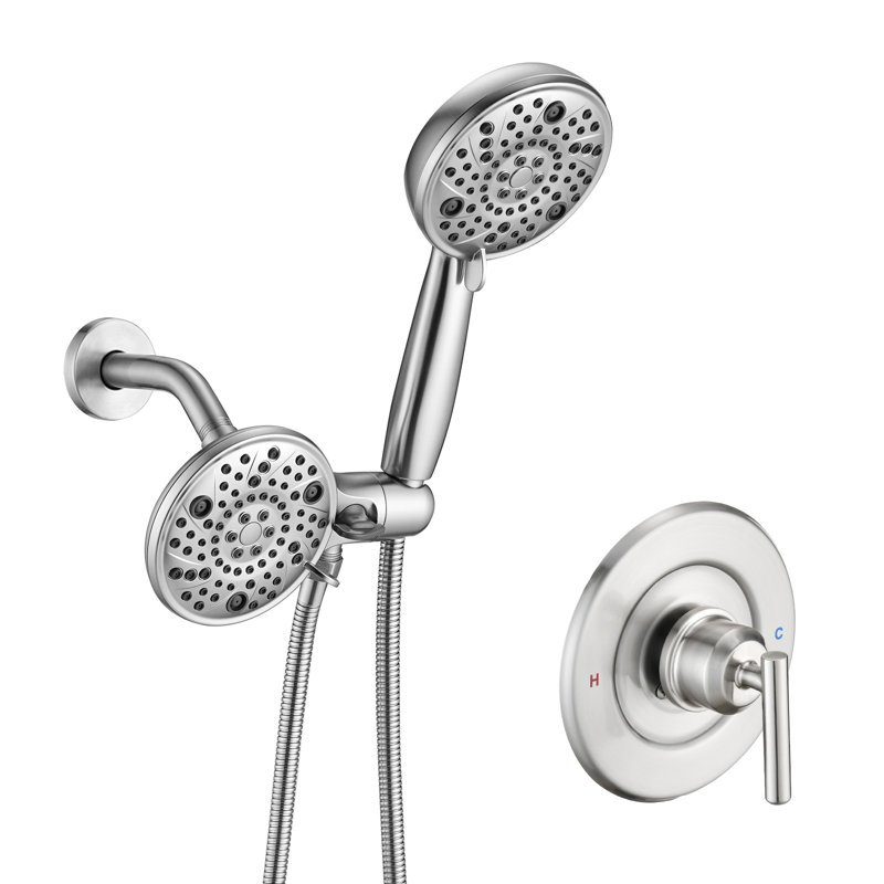Remplacement de l'ensemble de garniture de robinet de douche Moen, double douche à haute pression combinée, poignée de douche