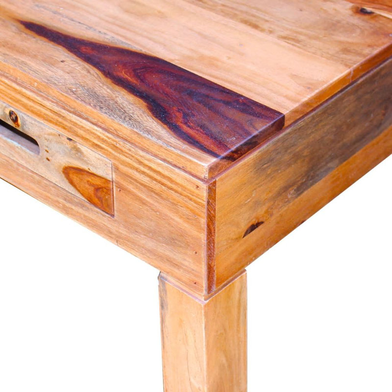 Rebbecca Solid Wood Frame Single Coffee Table with Storage