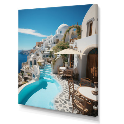 Greece " Santorini Beautiful Cityscape II " Color Photography Print