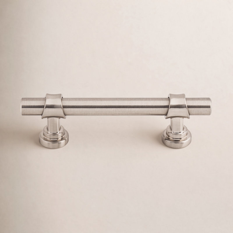 Bit Bar Pull, Brushed Satin Nickel, 3" Center to Center