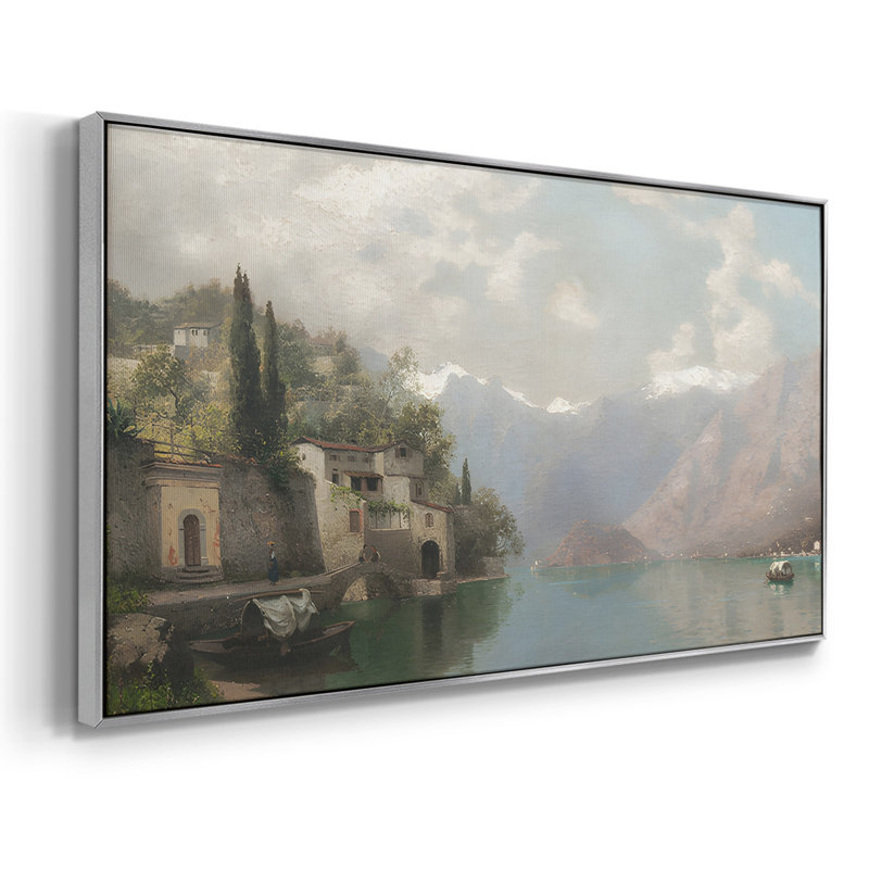 Série paysage - DCCxx - Toile tendue avec châssis encadré - Prêt à être accroché, Argent argent, H 21 po x l 41 po