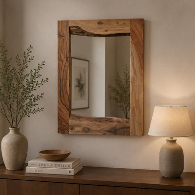 Miroir mural en bois massif Beames
