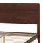 Lit plateforme en bois de bambou de style Mid-Century avec support en lattes de bois-795761469-795761468