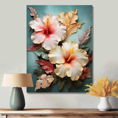Rivero - art mural hibiscus