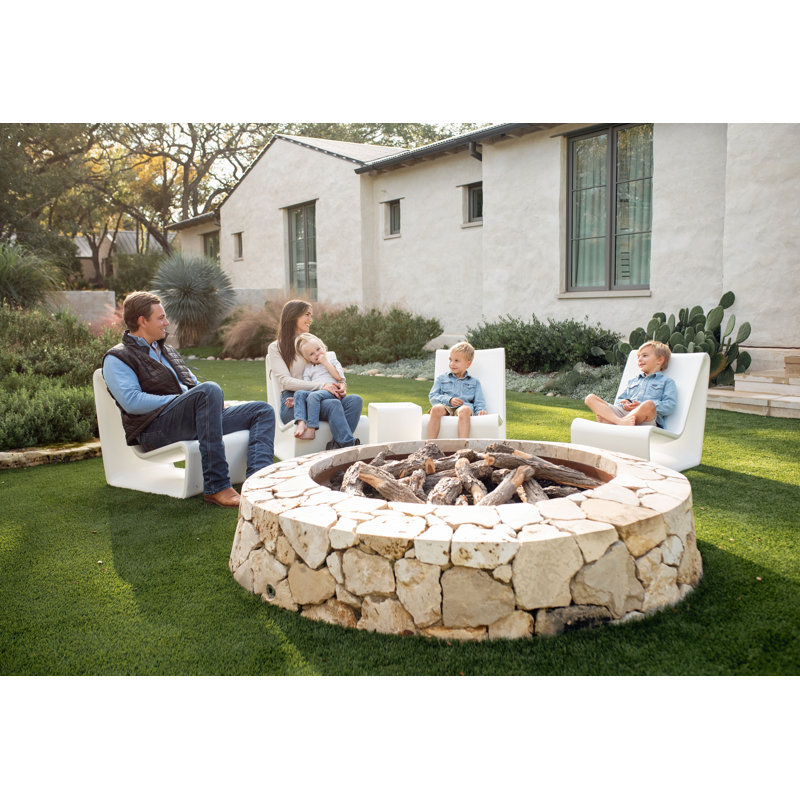 Loop Outdoor Lounge Chair, Highcloud White