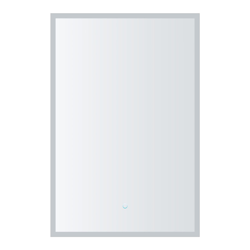 FINE FIXTURES Aura™ Smart LED Medicine Cabinet with Qi Wireless Charging, Fog-Free Mirror, and Dimmable 3-Color Lighting