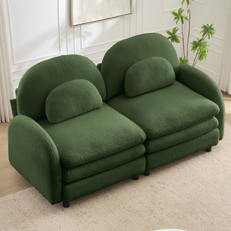 Canapé-lit Teddy, Vert