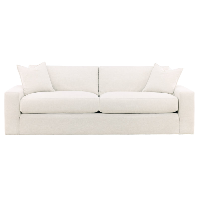 Claremont Base To Floor Sofa, Worthy Snow