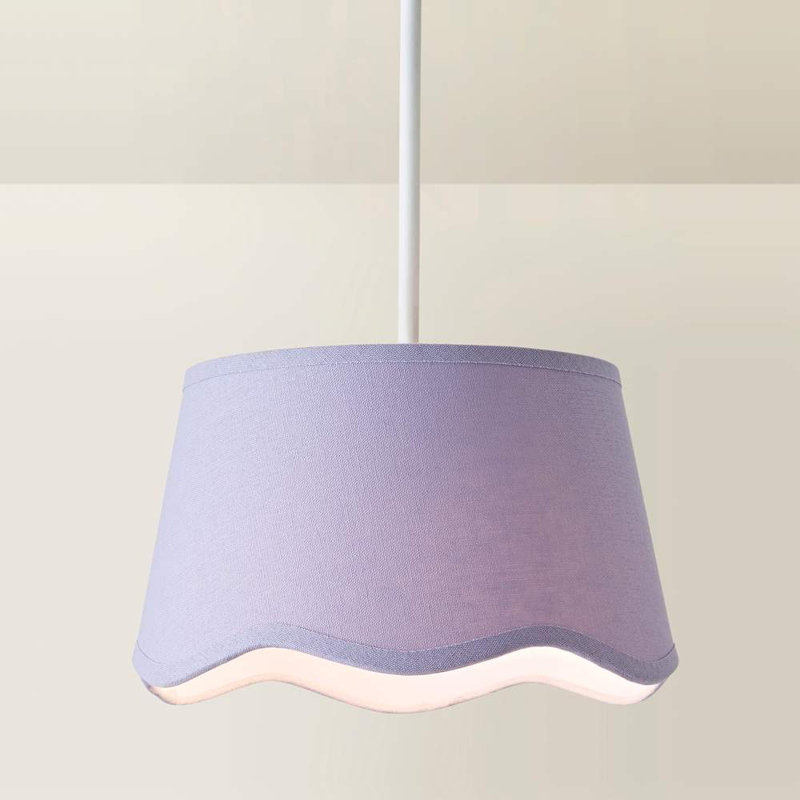 Alazar Linen Blend Empire Lamp Shade ( Slip-On ), Purple, 15cm H x 25cm W x 25cm D