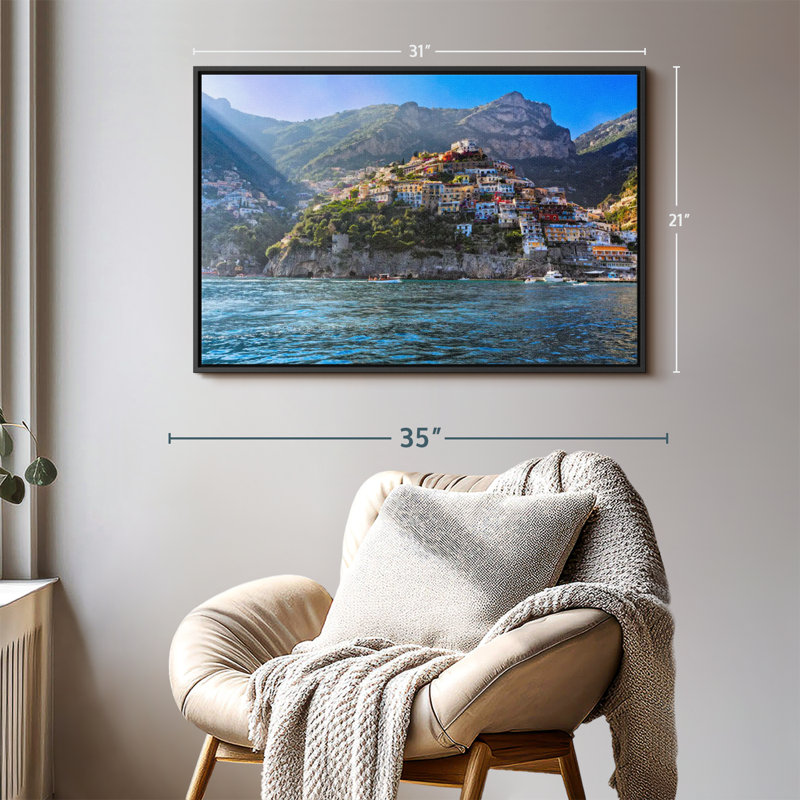 Places "Falaises de Positano", art mural, H 21 po x l 31 po