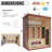 Meissalivve Full Spectrum Sauna For Home, 3 Person Indoor Infrared Sauna With 10 Minutes Warm-Up Heat, Red Cedar Home Sauna With Bluetooth And Tempered Glass-121466382