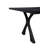 Zephan 87" Wide Oak Dining Table, Black