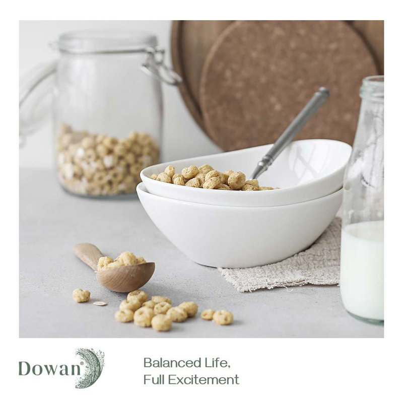 DOWAN White Cereal Bowl Set (6-Piece)