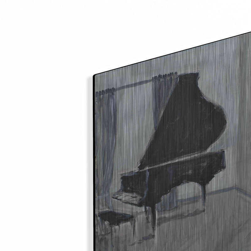 «Piano 4» par Jadei, art mural en métal, H 16 po x l 12 po