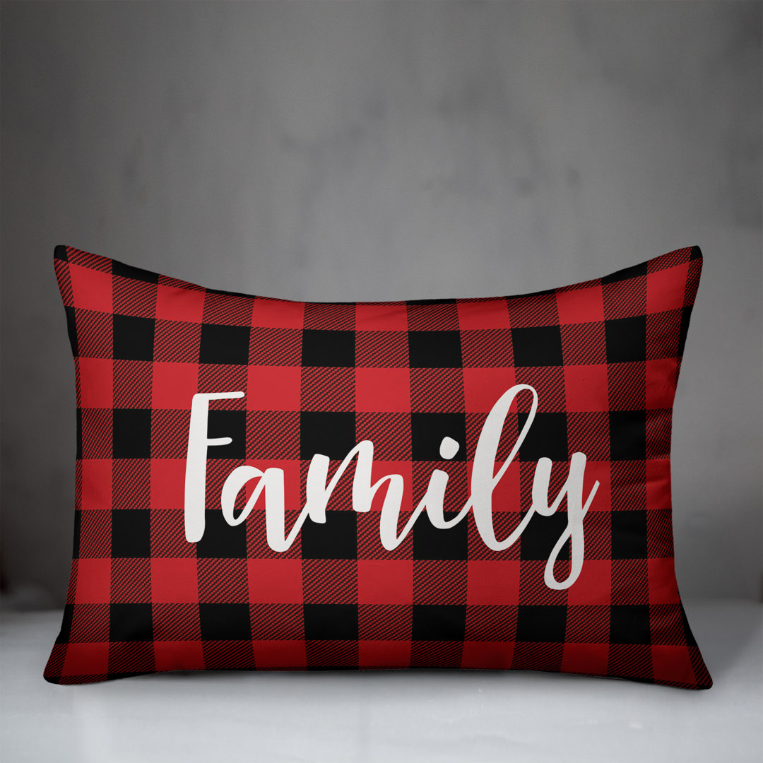  Family in Buffalo Check Plaid Lumbar Pillow Designs Direct Creative Group