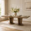 Portrait Wide Rectangular Dining Table - Sienna Brown