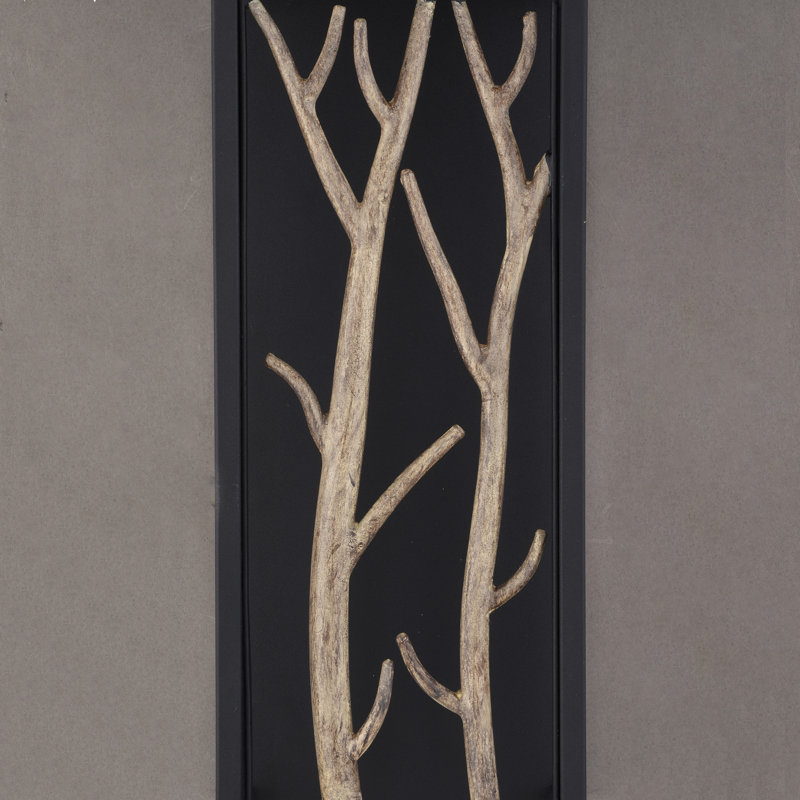 Applique murale d'extérieur à 1 lumière de 15,5 po fabriquée en acier durable Fabrizio fabriquée en acier durable, à DEL intégrée, conforme à la norme Dark Sky, pour une porte d'entrée de patio ou de garage