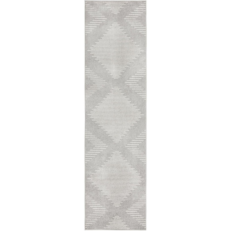 Geometric Indoor Rug, Runner 3'3" x 12'