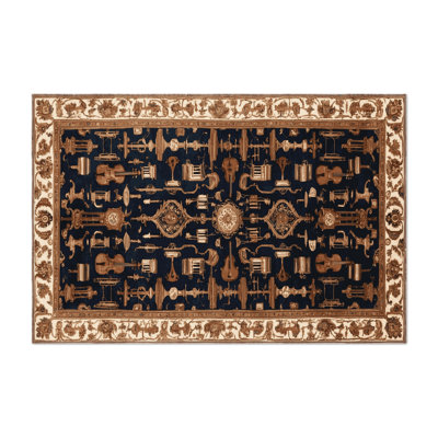 Tapis d'intérieur et d'extérieur brun français