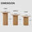 Azueta 3-Piece Round Nesting Coffee Table Set-2135136691