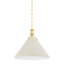 Painted No. 2 Pendant in Aged Brass and Blue Bird by Mark D. Sikes-1086054632-1086054633-1086054639