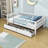 Twin Size 2 Drawers Wooden Daybed with Fence-1593223288