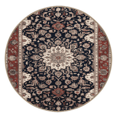 Machine Washable Persian Brown Area Rug