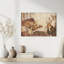 Wild Chess Abstract Contemporary Forest Landscape Wall Art Print 1 Piece Wrapped Canvas Wall Art-1757029069
