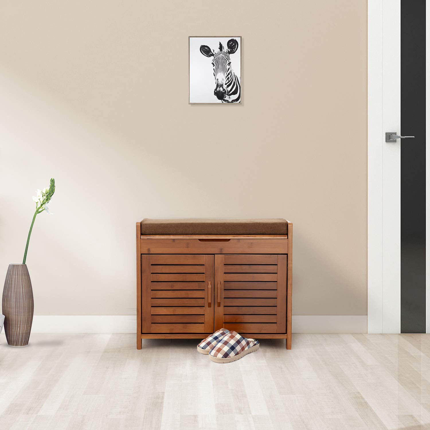 Loon Peak® 6 Pair Shoe Storage Bench Detachable Cushion Cabinet & Reviews | Wayfair