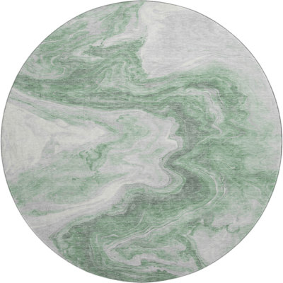 Premium Machine Washable Metinaro AMF1706 Abstract Rug