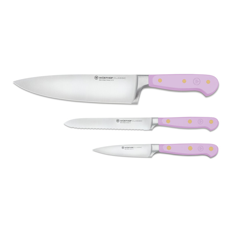 WÜSTHOF Classic Himalayan 3-Piece Chef's Knife Set, Lavender