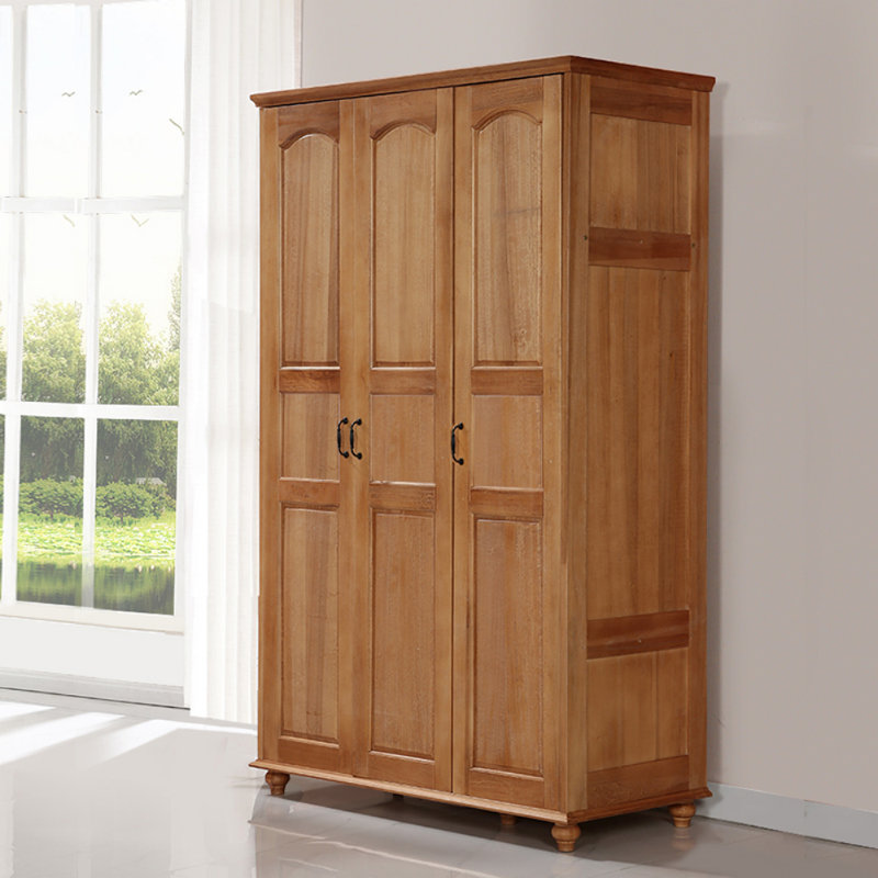 Armoire simple en bois massif de style américain