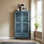 Armoire d'appoint en bois sculpté à 2 portes avec tiroir Anadia-1430720657