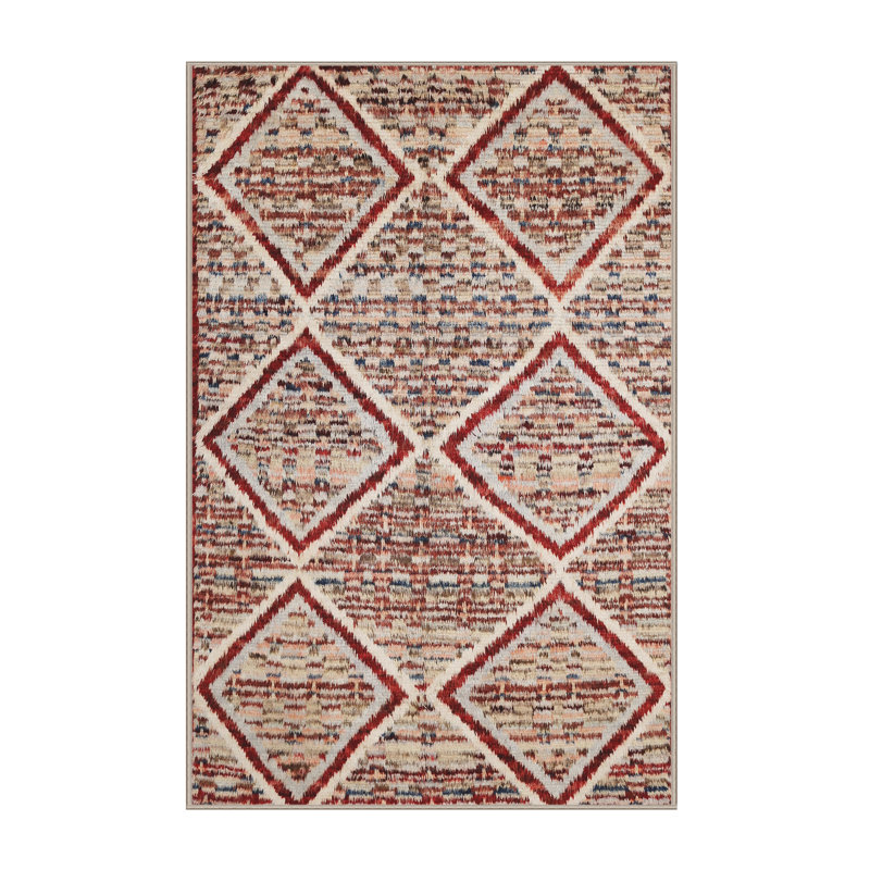 Tapis brun/gris zone contemporaine, Rectangle 2 pi x 3 pi