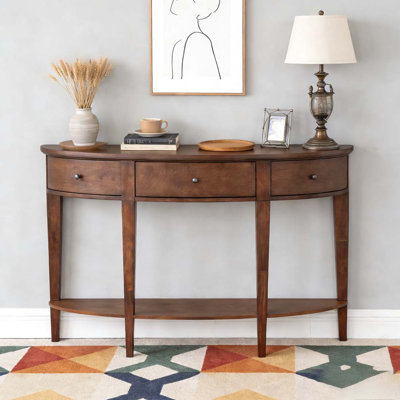 Modern Curved Console Table Sofa Table