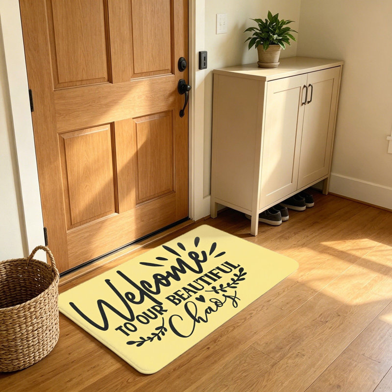 Ornement de porte d'entrée 20 po x 32 po Welcome to Our Beautiful Chaos