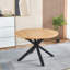 Table extensible, table de salle à manger, table de bureau, table basse, pieds en métal, plateau en MDF, 120 / 160X120x75cm-1446282977