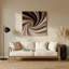 Gradient Abstract 60, art mural gris en métal-672606361