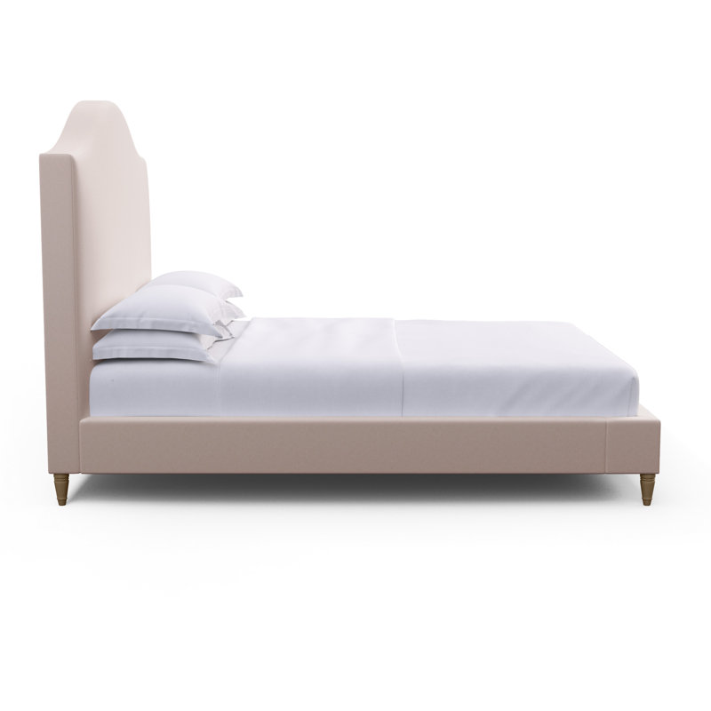 Montague Upholstered Standard Storage Bed, Twin, Crushed Velvet Graphite, Weathered
