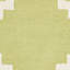 Tapis vert / ivoire en laine touffeté à la main Cannen-1826511223