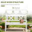 Banc de jardin de style nordique, banc de jardin en bois