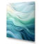 «Gree And White Sway Wave Serenity III», art mural géométrique-799350562-578141956