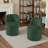 Upholstered Modern Green Velvet Side Dining Chair (Set of 2)-42533479
