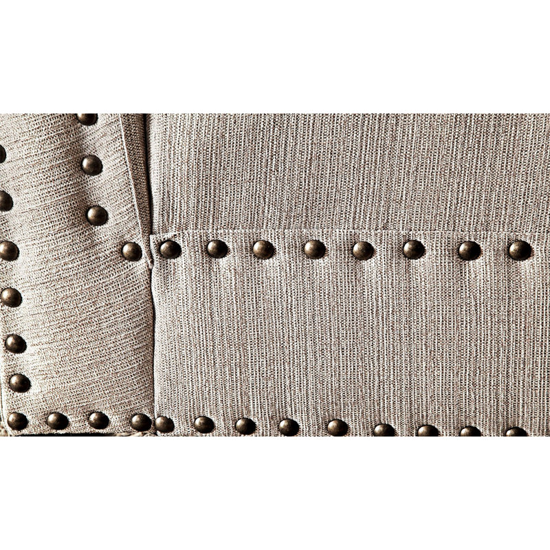 Chaise rembourrée avec coussin, Beige
