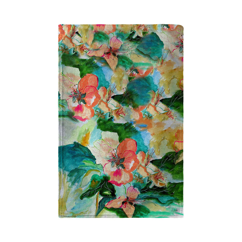 Serviette de thé floral