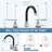 2-handle Bathroom Faucet with Drain Assembly-93332562